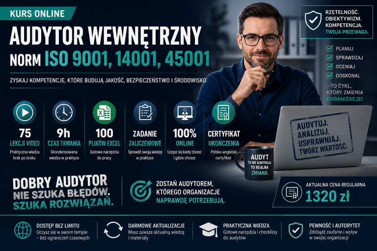 Audytor Wewnętrzny Systemów Zarządzania ISO 9001, 14001, 45001(Internal Auditor of Management Systems ISO 9001, 14001, 45001)